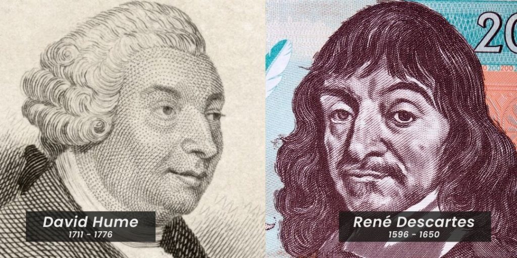 image David Hume and Rene Descartes