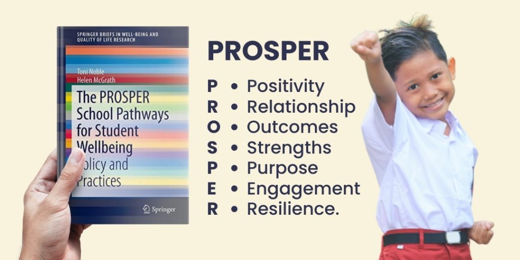 PROSPER: Positivity, Relationship, Outcomes, Strengths, Purpose, Engagement, dan Resilience.