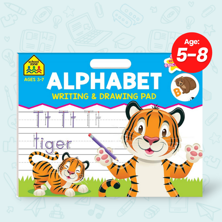 9781488913044 Alphabet - School Zone Writing & Drawing Tablet Pad