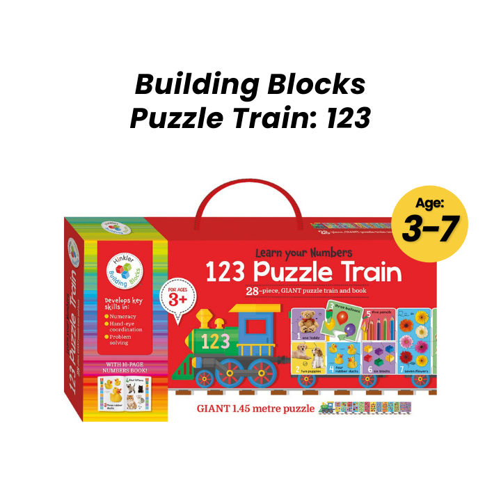 Building Blocks Pzl Train Bright and Bold_ 123 n