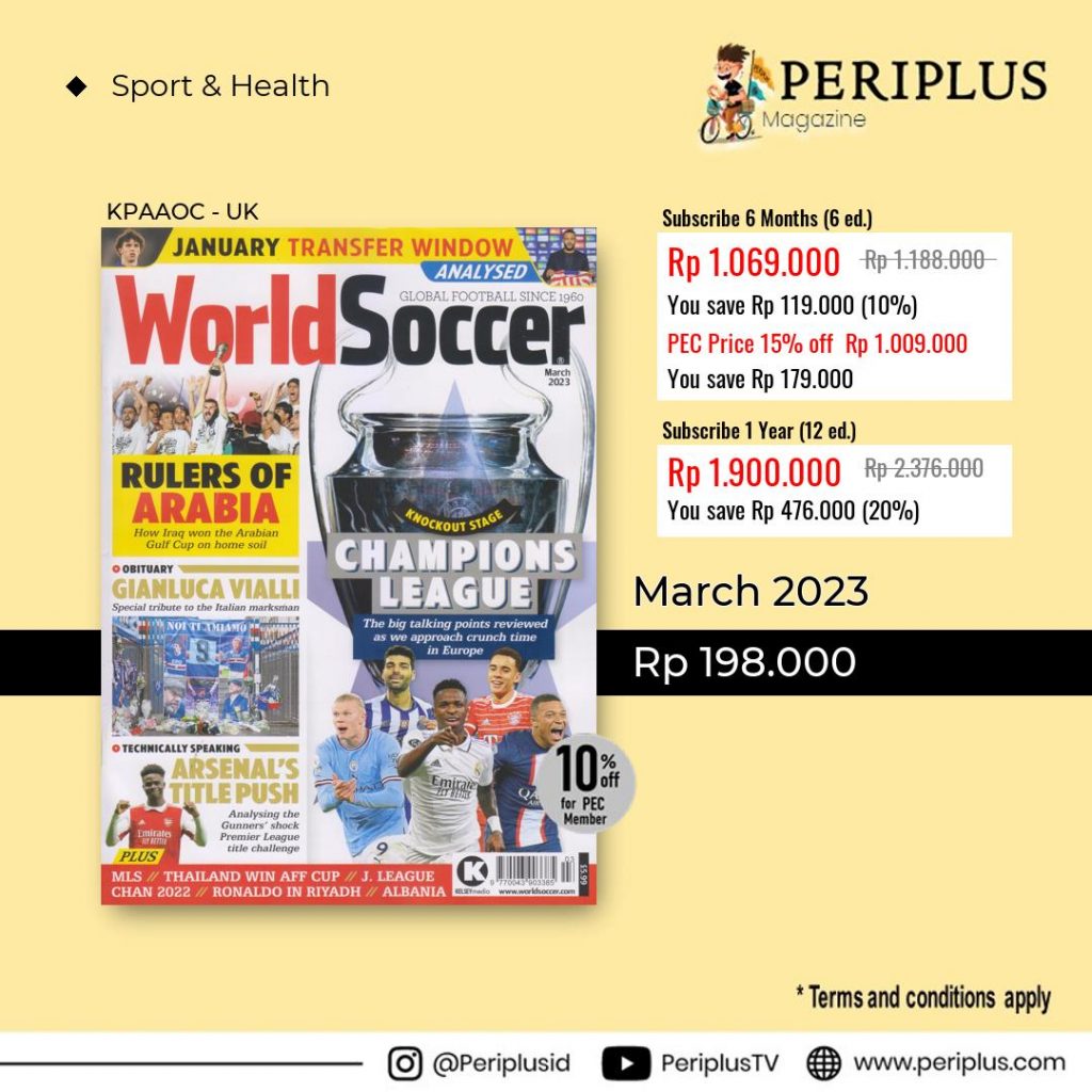 12 Periplus Import Magazine World Soccer