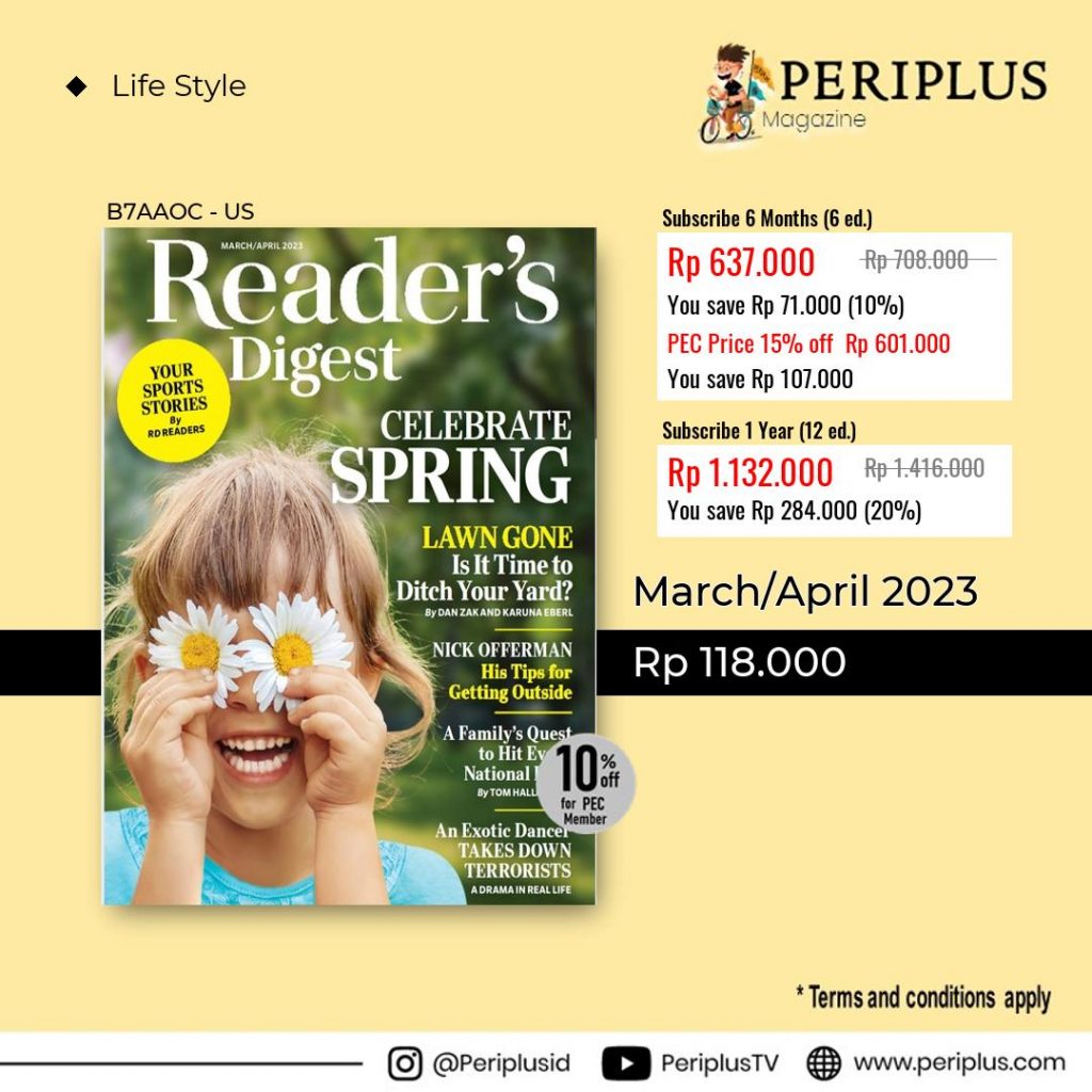 6 Periplus Import Magazine Readers Digest
