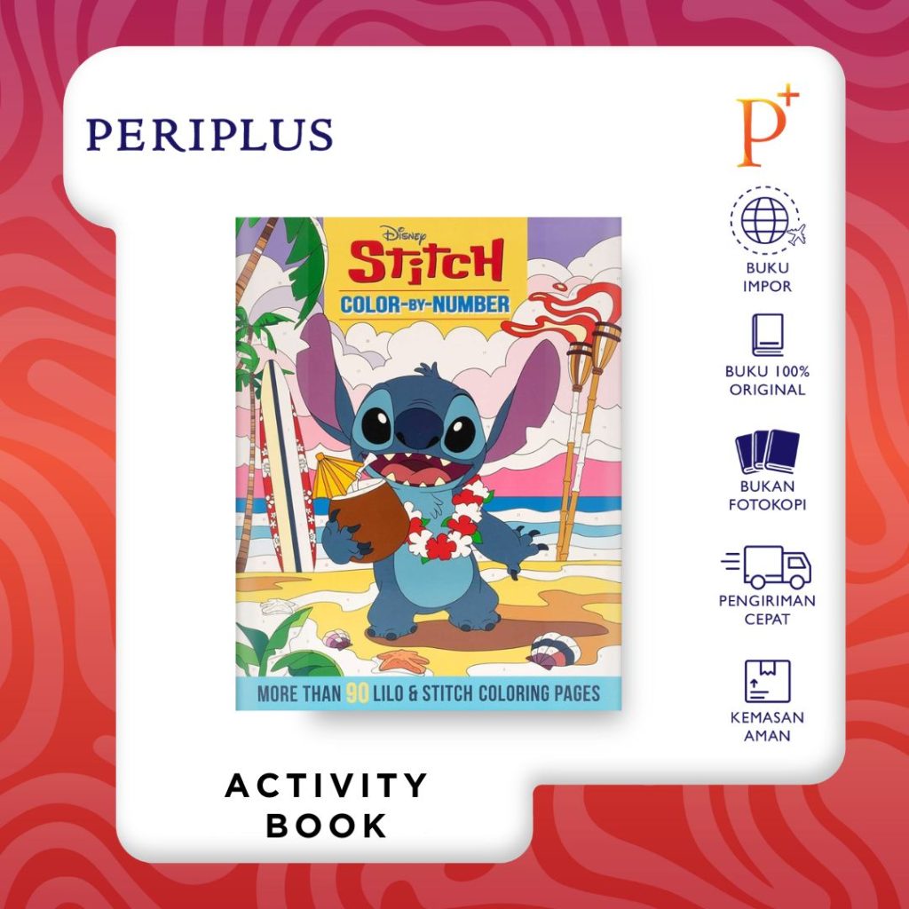9781667208015 Disney Stitch Color-By-Number
