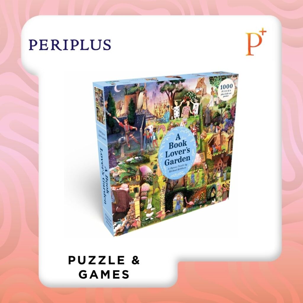 9781399629553 A Book Lover's Garden 1000 Piece Puzzle
