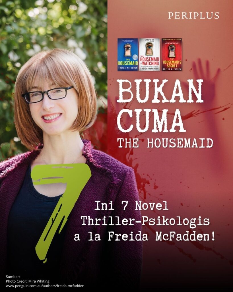 Rekomendasi Novel thriller Psikologis a la Freida McFadden