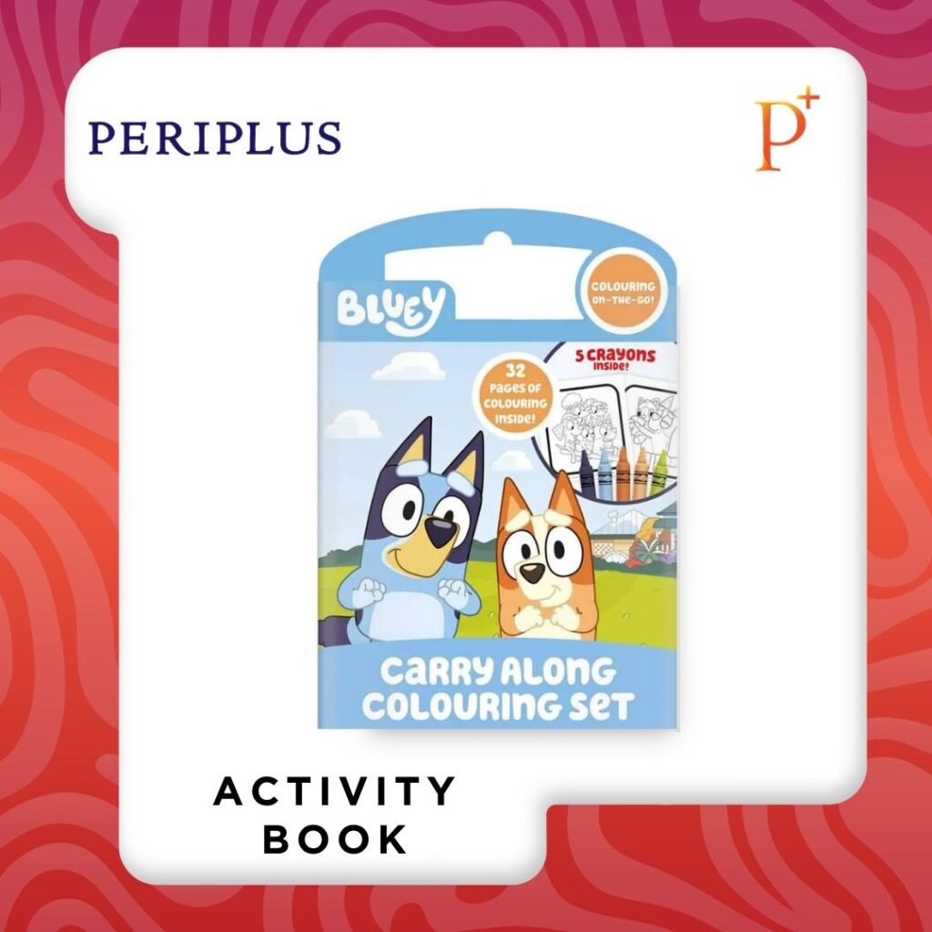 9781788249430 Bluey Carry Along Colouring Set